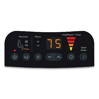 Honeywell Heat Genius Ceramic Portable Heater, 1,575 W, 5.6 x 10.2 x 17.3, Black (HWLHCE840B)