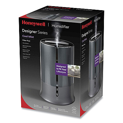 Honeywell Filter Free Ultrasonic Cool Mist Humidifier, 1.25 gal, 8.8 x 8.8 x 13.2, Black (HWLHUL430B)
