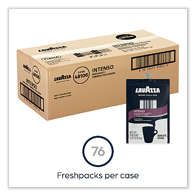 Lavazza FLAVIA Coffee Freshpacks, Intenso Dark Roast, 0.32 oz, 85/Carton (LAVMDR00276)