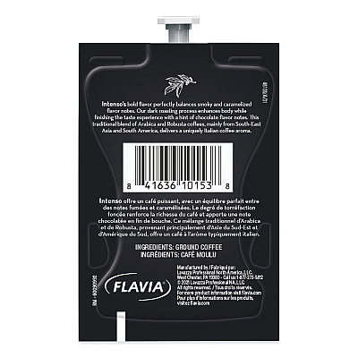 Lavazza FLAVIA Coffee Freshpacks, Intenso Dark Roast, 0.32 oz, 85/Carton (LAVMDR00276)