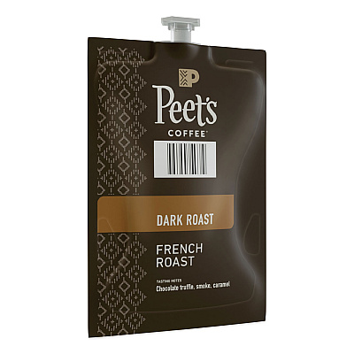 Peet's Coffee FLAVIA Ground Coffee Freshpacks, French Roast, 0.35 oz Freshpack, 76/Carton (PEELPC00263)