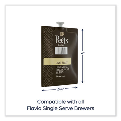 Peet's Coffee FLAVIA Ground Coffee Freshpacks, Colombia Luminosa, 0.34 oz Freshpack, 76/Carton (PEELPC00264)