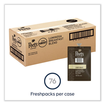 Peet's Coffee FLAVIA Ground Coffee Freshpacks, Colombia Luminosa, 0.34 oz Freshpack, 76/Carton (PEELPC00264)