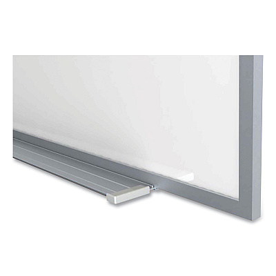 Ghent Magnetic Porcelain Whiteboard with Aluminum Frame, 120.59 x 60.47, White Surface, Satin Aluminum Frame (GHEM1P5104)