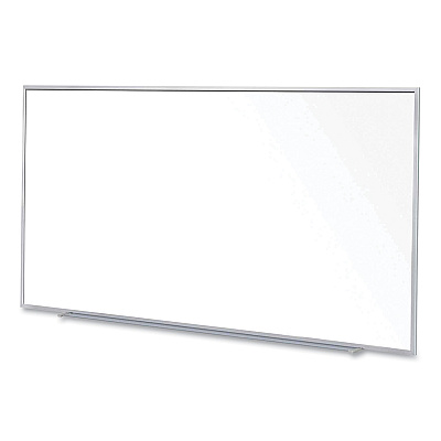 Ghent Magnetic Porcelain Whiteboard with Aluminum Frame, 120.59 x 60.47, White Surface, Satin Aluminum Frame (GHEM1P5104)