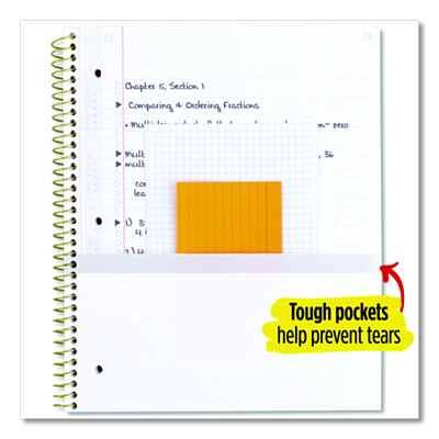 Five Star Style Wirebound Notebook, 1-Subject, Medium/College Rule, Randomly Assorted Cover Colors, (80) 11 x 8.5 Sheets (MEA820156F)