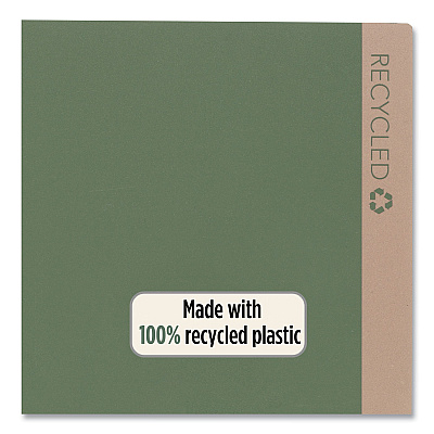Five Star Recycled Plastic Two-Pocket Folder, 11" x 8.5", Randomly Assorted (MEA330027)
