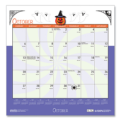 House of Doolittle Recycled Seasonal Wall Calendar, Illustrated Seasons Artwork, 12 x 12, 12-Month (Jan to Dec): 2026 (338)