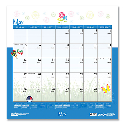 House of Doolittle Recycled Seasonal Wall Calendar, Illustrated Seasons Artwork, 12 x 12, 12-Month (Jan to Dec): 2026 (338)