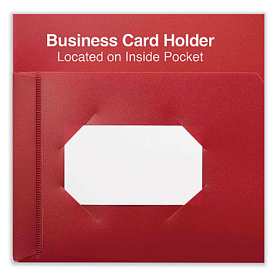 Universal Two-Pocket Plastic Folders, 100-Sheet Capacity, 11 x 8.5, Red, 10/Pack (UNV20543)