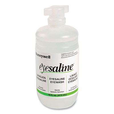 Honeywell Double Bottle Sterile Saline Eye Wash Wall Station, 16 oz Bottles, 2 Bottles/Station, 4 Stations/Carton (FND320004650000)