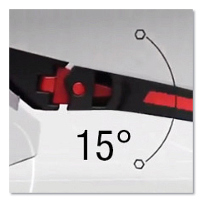 Honeywell Uvex Avatar Safety Glasses, Black/Red Polycarbonate Frame, Gray Polycarbonate Lens (UVXS2861HS)