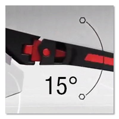 Honeywell Uvex Avatar Safety Glasses, Red/Black Polycarbonate Frame, Clear Polycarbonate Lens (UVXS2860HS)