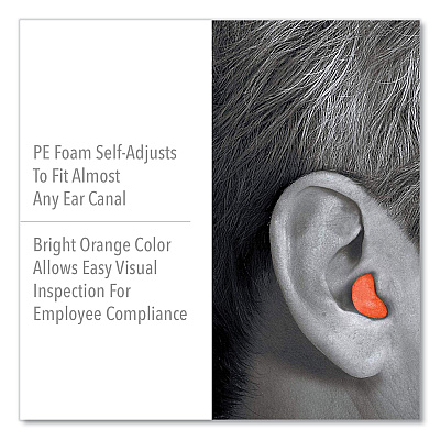 Howard Leight by Honeywell X-TREME Uncorded Disposable Earplugs, Uncorded, One Size Fits Most, 32 dB, Orange, 2,000/Carton (HOWXTR1)