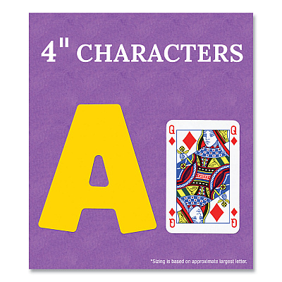 Carson-Dellosa Education EZ Letter Combo Packs, Color Splash Assortment, 4"h, 219 Characters (CDP130098)
