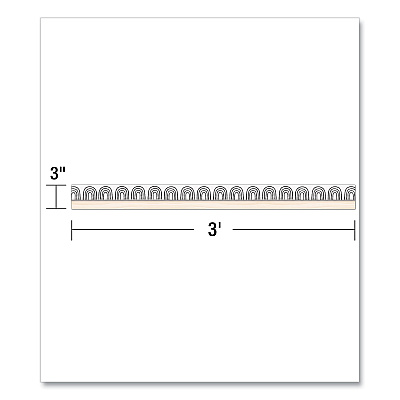 Carson-Dellosa Education Straight Borders, Rainbows, 3" x 3 ft, Black/White/Cream, 12/Pack (CDP108502)