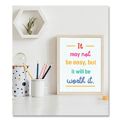 Carson-Dellosa Education Mini Posters, Growth Mindset Quotes, 8.5 x 11, 12/Set (CDP106009)