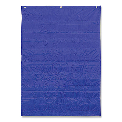 Carson-Dellosa Education Complete Calendar and Weather Pocket Chart, 51 Pockets, 26 x 37.25, Blue (CDP158003)