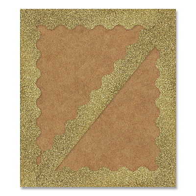 Carson-Dellosa Education Scalloped Borders, 2.25" x 3 ft, Gold Glitter, 13/Pack (CDP108319)