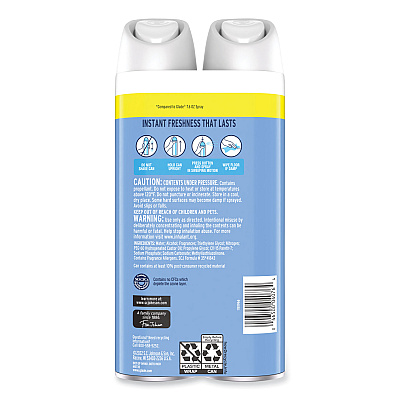Glade Air Freshener, Clean Linen Scent, 8.3 oz, 2/Pack, 3Packs/Carton (SJN346578)