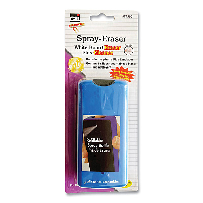 Charles Leonard Magnetic Whiteboard Spray Eraser, 2.25 x 1.5 x 6 (LEO74560)