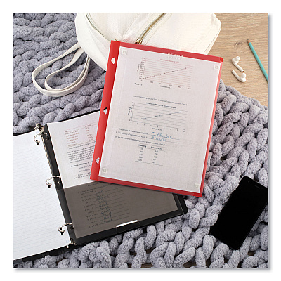 Five Star Two-Pocket Portfolio Clear View, 11" x 8.5", Randomly Assorted (MEA33452)