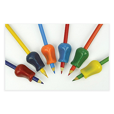 TPG Creations Original Grip, 2.1" Long, Assorted Colors, 6/Pack (TPG11106)