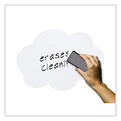 Pacon Self Stick Dry Erase Clouds, 7 x 10, White Surface, 10/Pack (PAC9014)