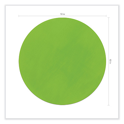 Pacon Self Stick Dry Erase Circles, 10 x 10, Blue/Green/Red/White/Yellow Surfaces, 10/Pack (PAC9012)
