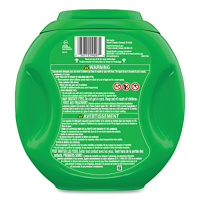 Gain Flings Detergent Pods, Original, 76 Pods/Tub, 4 Tubs/Carton (PGC09207CT)