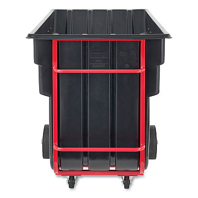 Rubbermaid Commercial BRUTE Rotomolded Tilt Truck, 303 gal, 1,200 lb Capacity, Plastic, Black (RCP1025BLA)