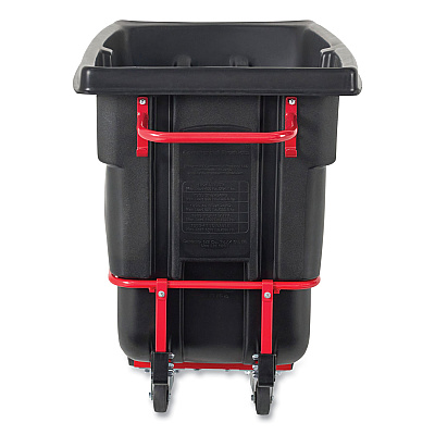 Rubbermaid Commercial BRUTE Rotomolded Tilt Truck, 202 gal, 1,250 lb Capacity, Plastic, Black (RCP1315BLA)