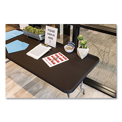 Iceberg iGear Fabric Table Top Cap Cover, Polyester, 30 x 72, Black (ICE16621)