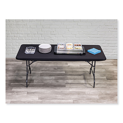 Iceberg iGear Fabric Table Top Cap Cover, Polyester, 30 x 72, Black (ICE16621)