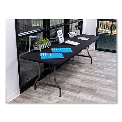 Iceberg iGear Fabric Table Top Cap Cover, Polyester, 30 x 96, Black (ICE16631)