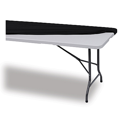 Iceberg iGear Fabric Table Top Cap Cover, Polyester, 30 x 96, Black (ICE16631)