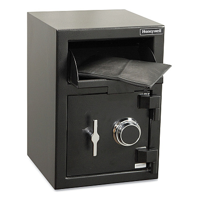 Honeywell Steel Depository Safe with Combo Lock, 14 x 14.2 x 20, 1.06 cu ft, Black (HWL5911)