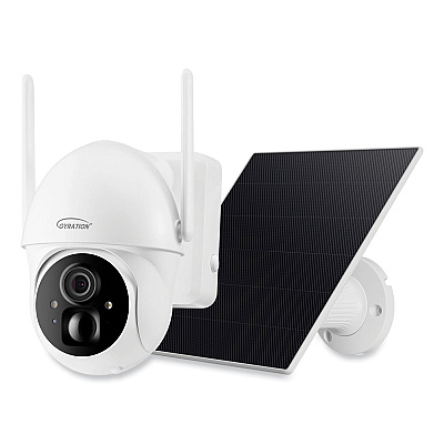 Gyration Cyberview 3020 3MP Smart WiFi Pan/Tilt Camera with Solar Panel, 2304 x 1296 Pixels (ADECYBRVIEW3020)