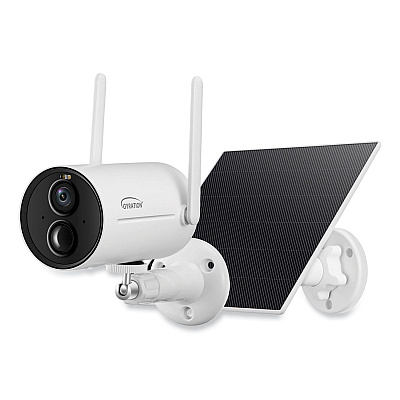 Gyration Cyberview 3010 3MP Smart Wifi Bullet Camera with Solar Panel, 2304 x 1296 Pixels (ADECYBRVIEW3010)