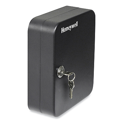 Honeywell 24-Slot Key Box, 6.3 x 2.9 x 7.8, Steel, Black (HWL6105)