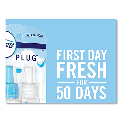 Febreze PLUG Air Freshener Refills, Gain Original, 2.63 oz, 3 Pack, 3 Packs/Carton (PGC54341)