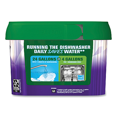 Cascade Platinum Plus ActionPacs Dishwasher Detergent Pods, Fresh Scent, 20.7 oz Tub, 38/Tub, 6/Carton (PGC06157)