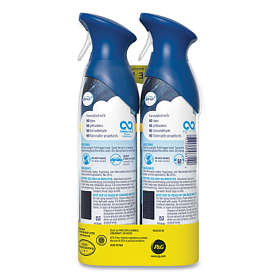 Febreze AIR, Ocean, 17.6 oz Aerosol Spray, 2/Pack, 6 Packs/Carton (PGC48312)