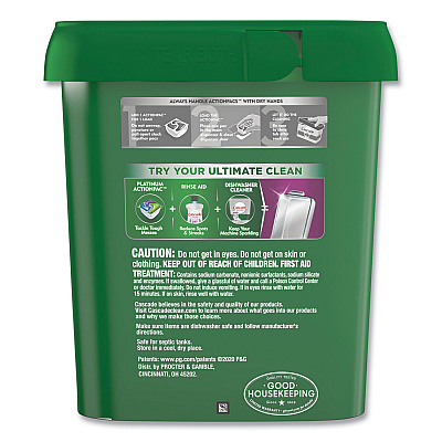 Cascade ActionPacs, Fresh Scent, 40.9 oz Tub, 78/Tub, 2 Tubs/Carton (PGC99269)