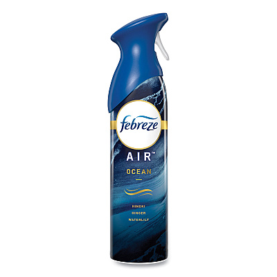 Febreze AIR, Ocean, 17.6 oz Aerosol Spray, 2/Pack, 6 Packs/Carton (PGC48312)