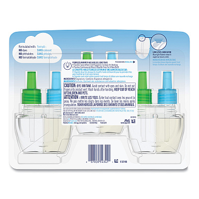 Febreze PLUG Air Freshener Refills, Gain Original, 2.63 oz, 3 Pack, 3 Packs/Carton (PGC54341)