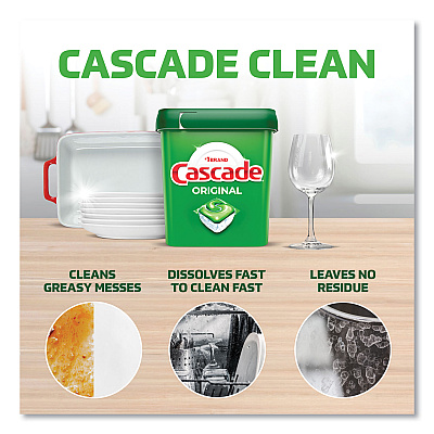 Cascade ActionPacs, Fresh Scent, 57 oz Tub, 105/Tub, 2 Tubs/Carton (PGC28028)