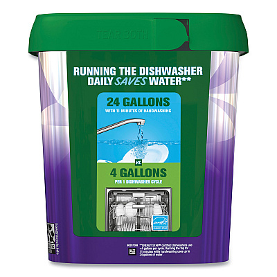 Cascade Platinum Plus ActionPacs Dishwasher Detergent Pods, Fresh Scent, 26.6 oz Tub, 47/Tub, 3 Tubs/Carton (15789CT)
