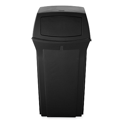 Rubbermaid Commercial Ranger Fire-Safe Container, 45 gal, Structural Foam, Black (RCP917188BLA)