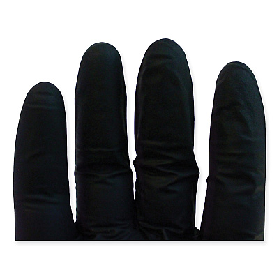 Safety Zone ProGuard Powder Free Nitrile Gloves, Large, Black, 100/Box (SZNGNPRLGBK)